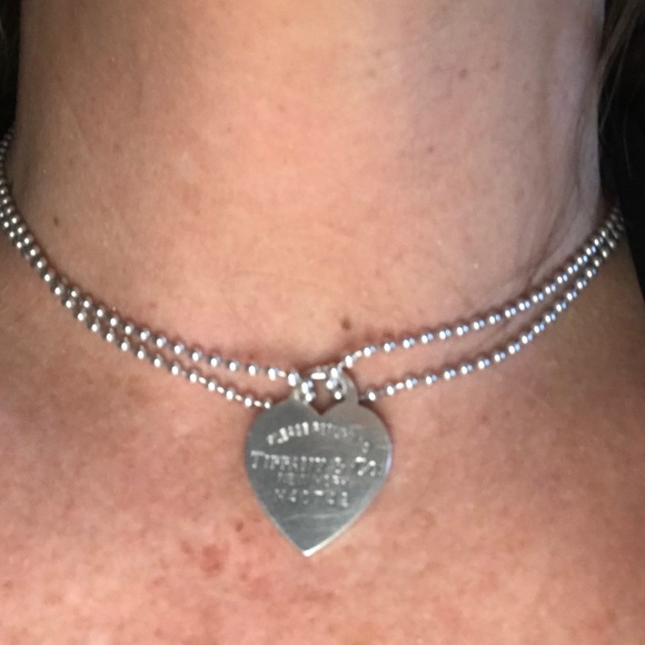 Jewelry Authentic Return To Tiffany Dog Tag Necklace Poshmark